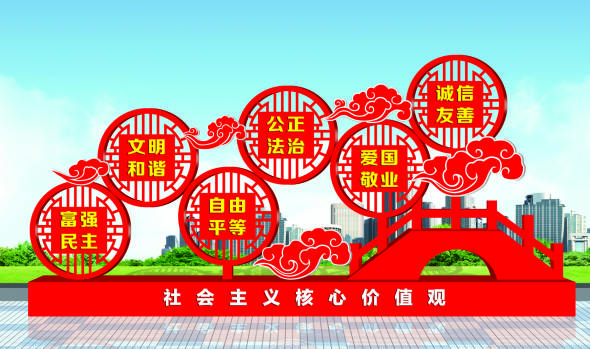 核心價(jià)值觀標(biāo)牌