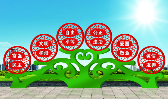 核心價(jià)值觀標(biāo)牌