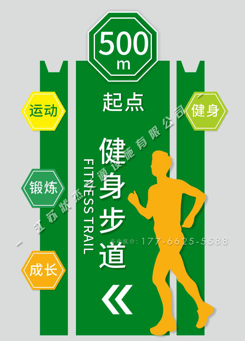 健身步道起點(diǎn)標(biāo)牌效果圖