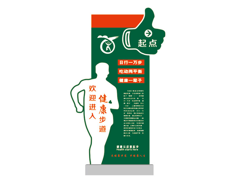 健康步道起點導(dǎo)視牌