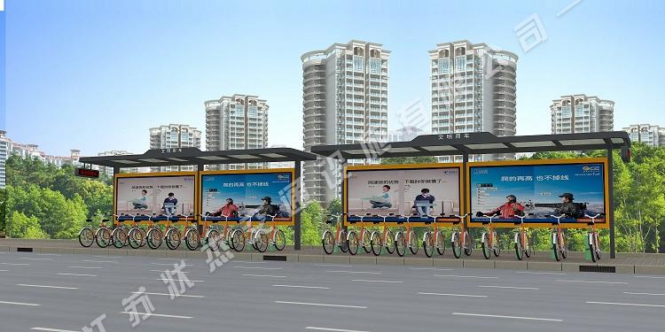 陽(yáng)光板自行車棚