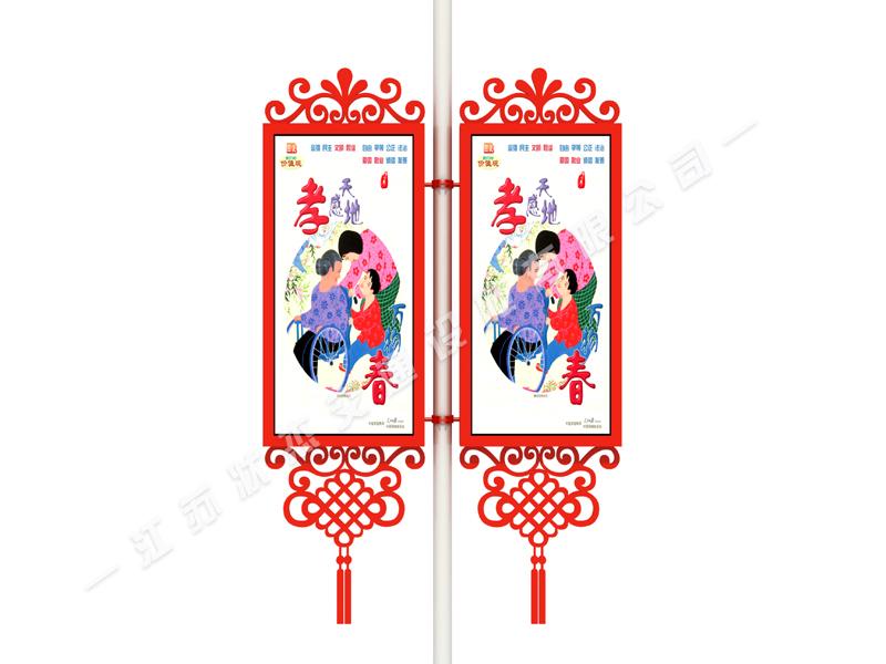 中國(guó)結(jié)燈桿燈箱效果圖