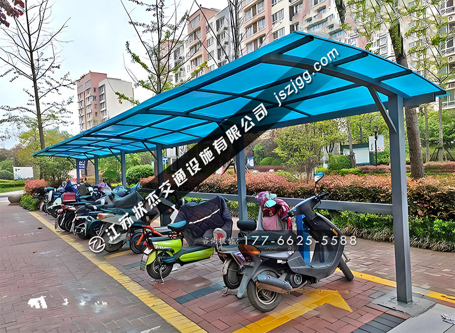 電瓶車停車棚最新圖片