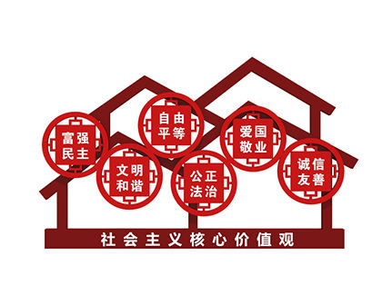 核心價值觀標牌制作