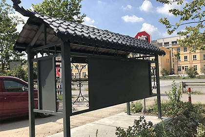社區(qū)仿古垃圾分類(lèi)亭效果圖