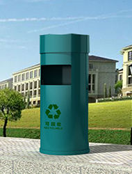 環(huán)衛(wèi)鐵皮垃圾桶效果圖